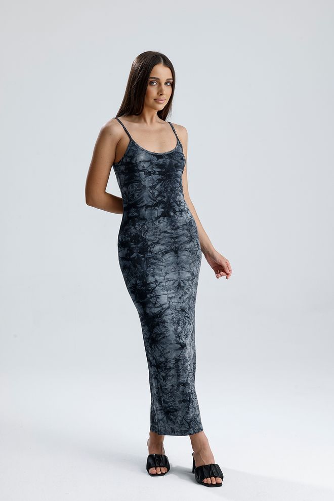 SENSE Crna Seksi Ležerni Elegantni Formalni Maxi Slip Haljina Veleprodaja odjeće Ležerni