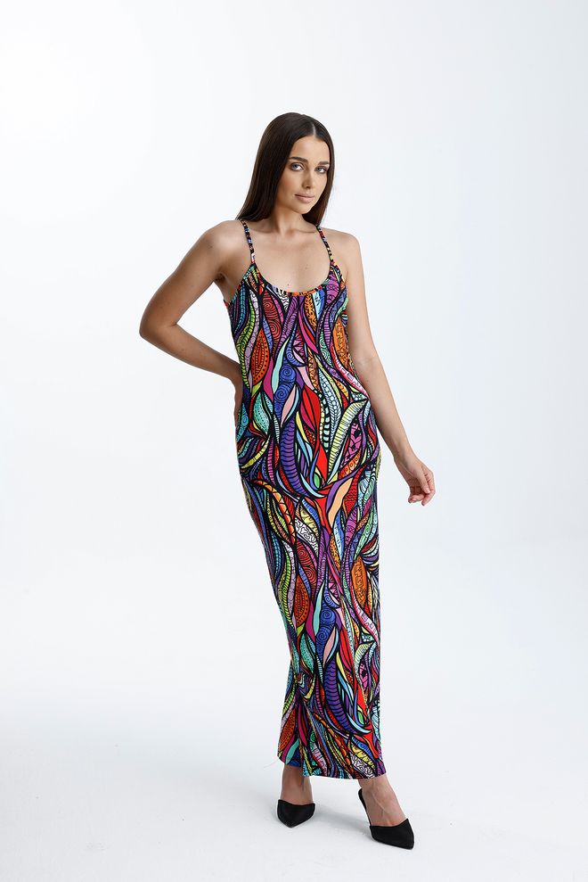 SENSE Vestito Rosso Senza Maniche Con Blocco Di Colore Abbigliamento all'ingrosso Casuale