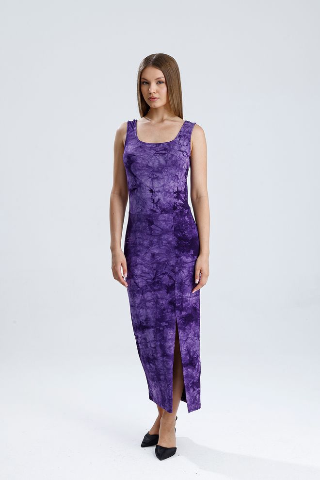 SENSE Morado Vestido Sexy Sin Mangas Slip Ropa al por mayor 0