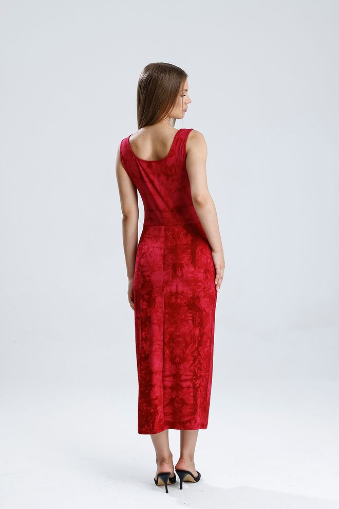 SENSE Rood Sexy Elegant Formeel Slip Jurk Groothandel Kleding Formeel