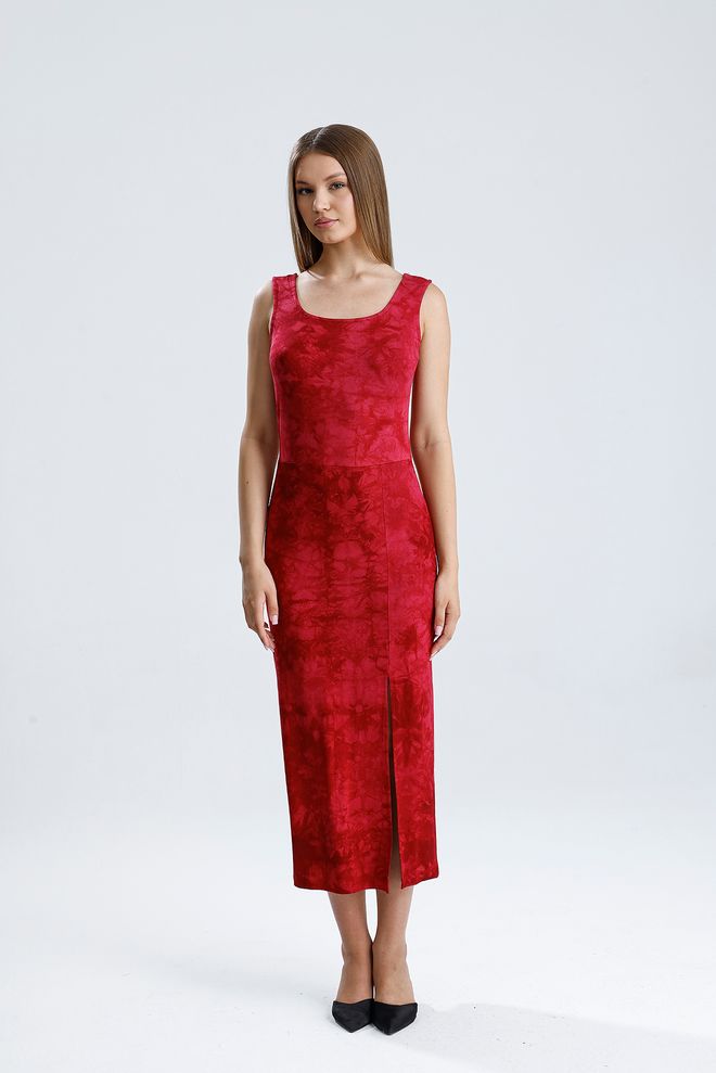 SENSE Rood Sexy Elegant Formeel Slip Jurk Groothandel Kleding 1