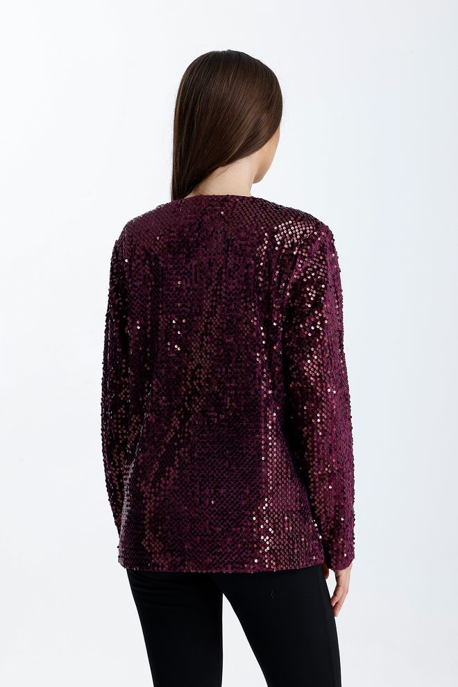 SENSE Claret Red Elegant Single Breasted Blazer Jacket Wholesale Clothing Sexy