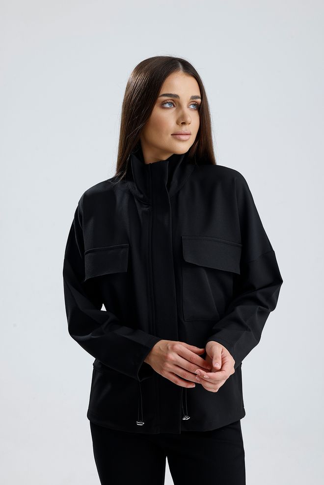 SENSE Crna Ležerni Ulična Moda Košulja jakna Veleprodaja odjeće Ležerni