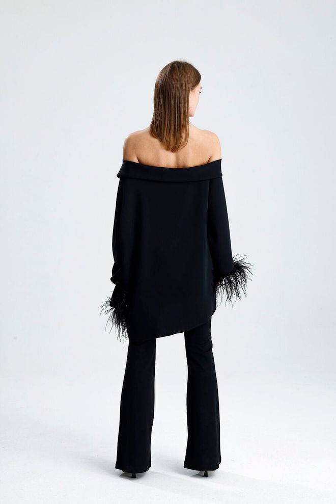 SENSE Σετ Μαύρο Κομψό Επίσημο Σέξι Χονδρικό εμπόριο ενδυμάτων Επίσημο