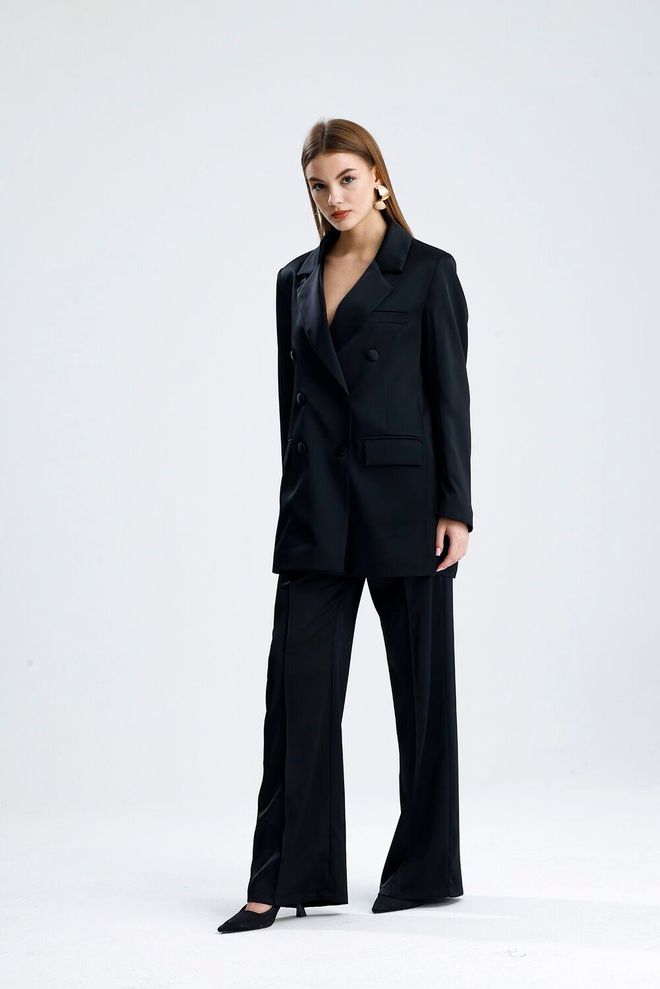 SENSE Black Elegant Formal Palazzo Pants Χονδρικό εμπόριο ενδυμάτων undefined