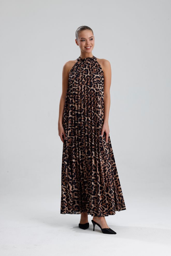 SENSE Ruda Be Rankovių Shift Tipo Su Gyvūnų Raštu Suknelė Didmeninė prekyba drabužiais Gimtadienis