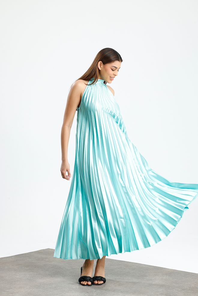 SENSE Mėlyna Elegantiška Formali Glam Suknelė A Silueto Didmeninė prekyba drabužiais Apvali