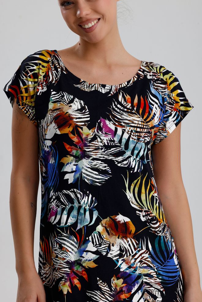 SENSE Rochie Shift Neagră Casual Drăguță Cu Mâneci Capac Îmbrăcăminte cu ridicata Primăvară