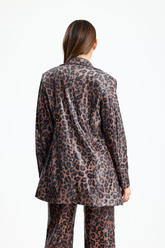 SENSE Brown Glam Single Breasted Blazer Jacket Wholesale Clothing Sexy