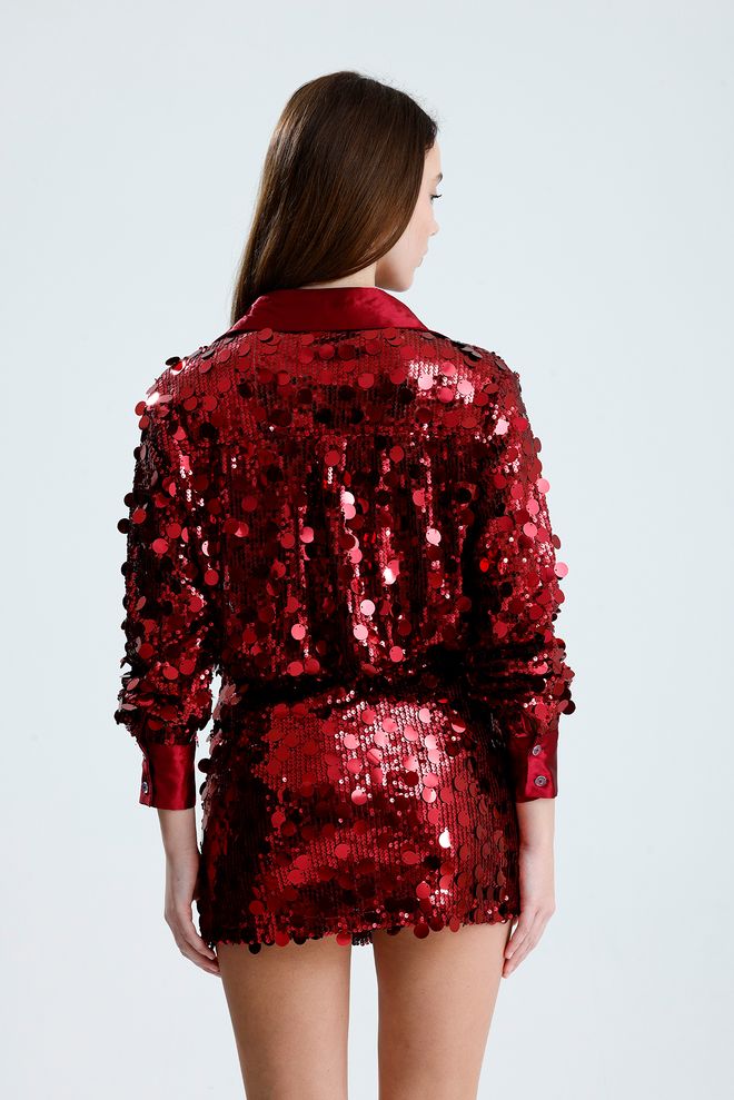 SENSE Crvena Seksi Glamurozna Uz Tijelo Mini Suknja S Visokim Strukom Veleprodaja odjeće Glamurozan