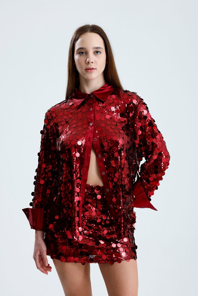 SENSE Crvena Seksi Glamurozna Uz Tijelo Mini Suknja S Visokim Strukom Veleprodaja odjeće Rođendan