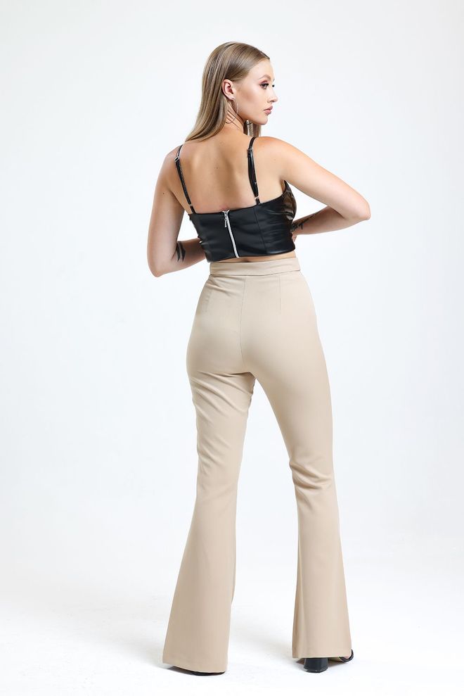 SENSE Stone Leg Zippered Pocket Hürrem Trousers Wholesale Clothing 4