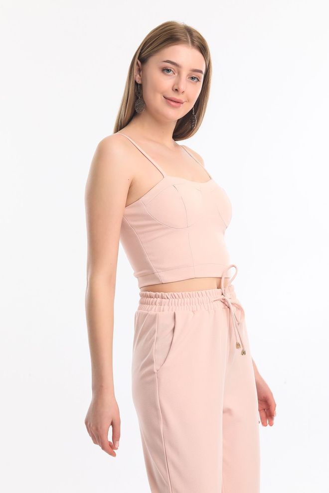 SENSE Powder Gloped Bustier Wholesale Clothing Polyester