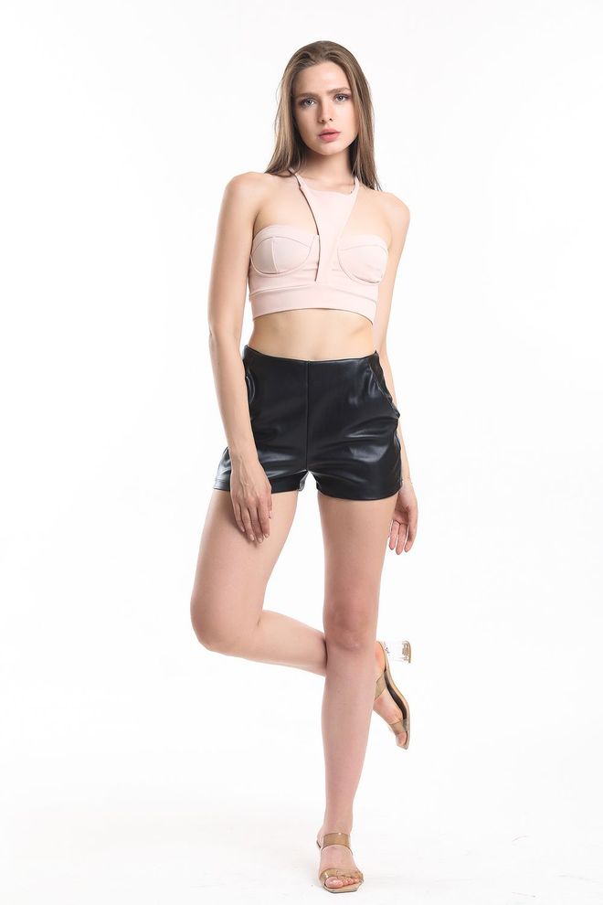 SENSE Scuba Crepe Bustier With Powder Strap Glops Wholesale Clothing Spring