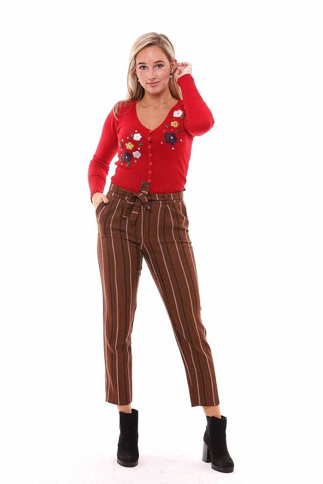 SENSE Sense Tile Prugaste Gležnjače S Pojasom U Struku Veleprodaja odjeće Formalni