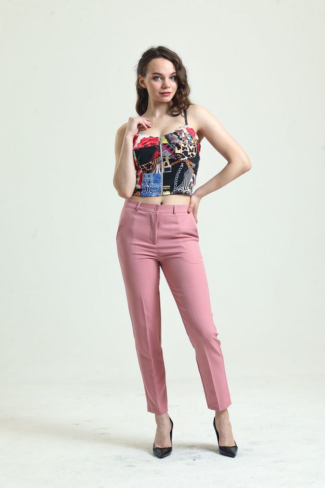 SENSE Sense Powder Trousers Atlas Fabric Ankle Trousers Wholesale Clothing Fall