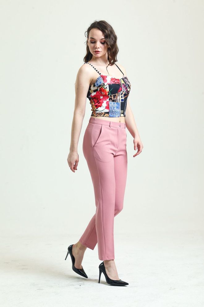 SENSE Sense Pudros Kelnės – Atlas Fabric Kulkšnies Kelnės Didmeninė prekyba drabužiais Kokteilinė