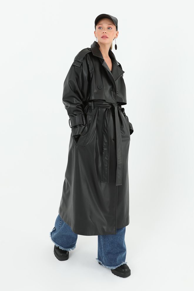 SOUL Women's Leather Long Trench Χονδρικό εμπόριο ενδυμάτων undefined