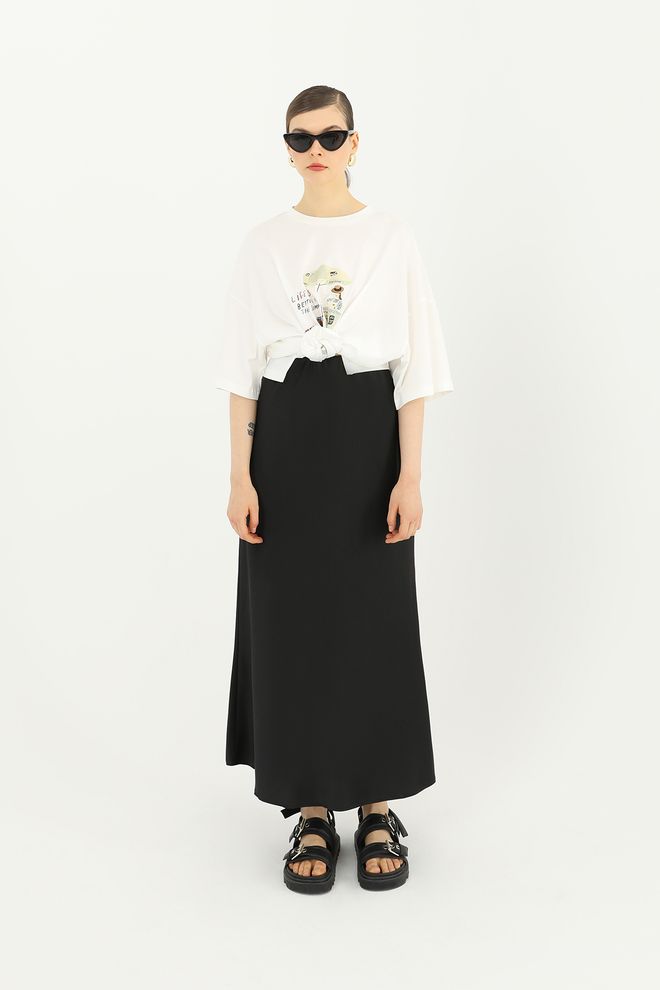 SOUL Gonna Lunga In Raso Da Donna Abbigliamento all'ingrosso Casuale