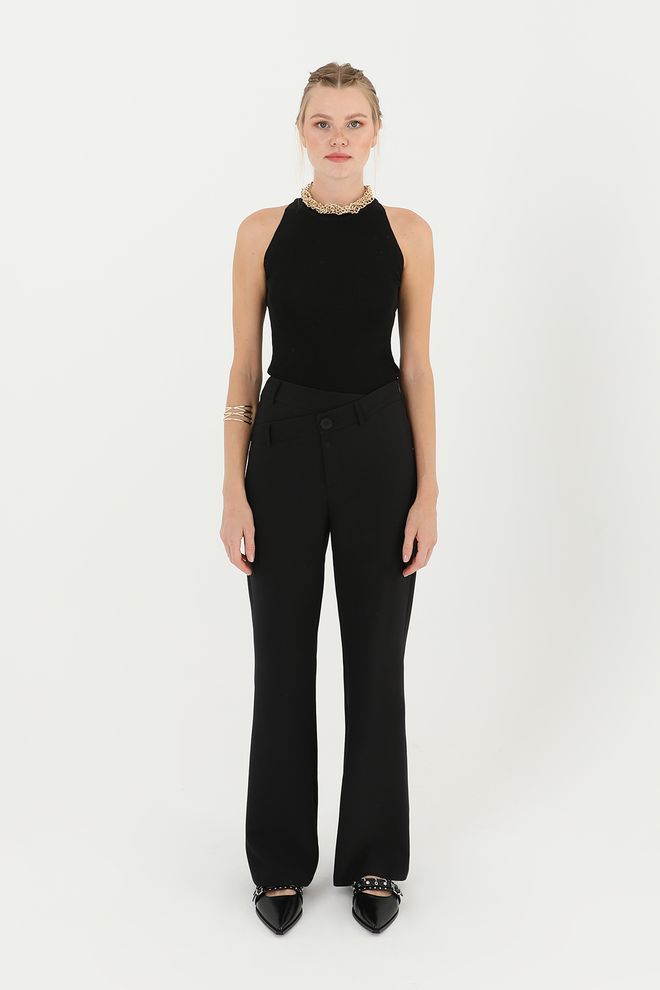 SOUL Women's Round Neck Zero Sleeve Blouse Wholesale Clothing 0