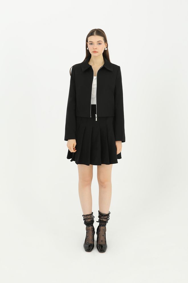 SOUL Giacca Corta Da Donna Con Cerniera Dettagliata Abbigliamento all'ingrosso Casuale