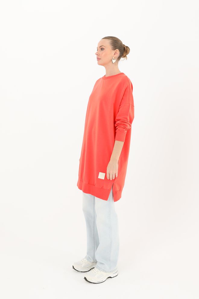 SOUL Basic Tunic Coral Wholesale Clothing Fall