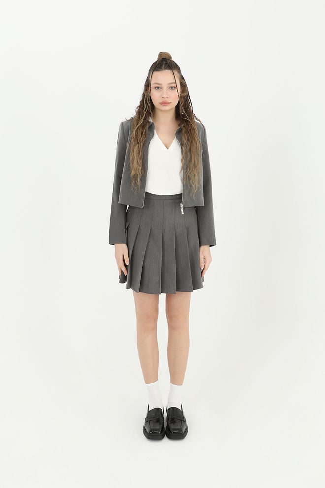 SOUL Gedetailleerd Kort Damesjack Met Ritssluiting Groothandel Kleding Casual