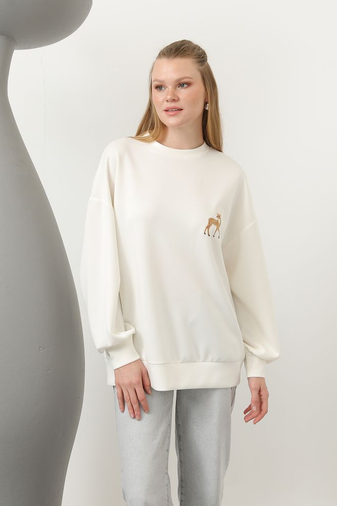 SOUL Women's Back Deer Sweat Wholesale Clothing Casual