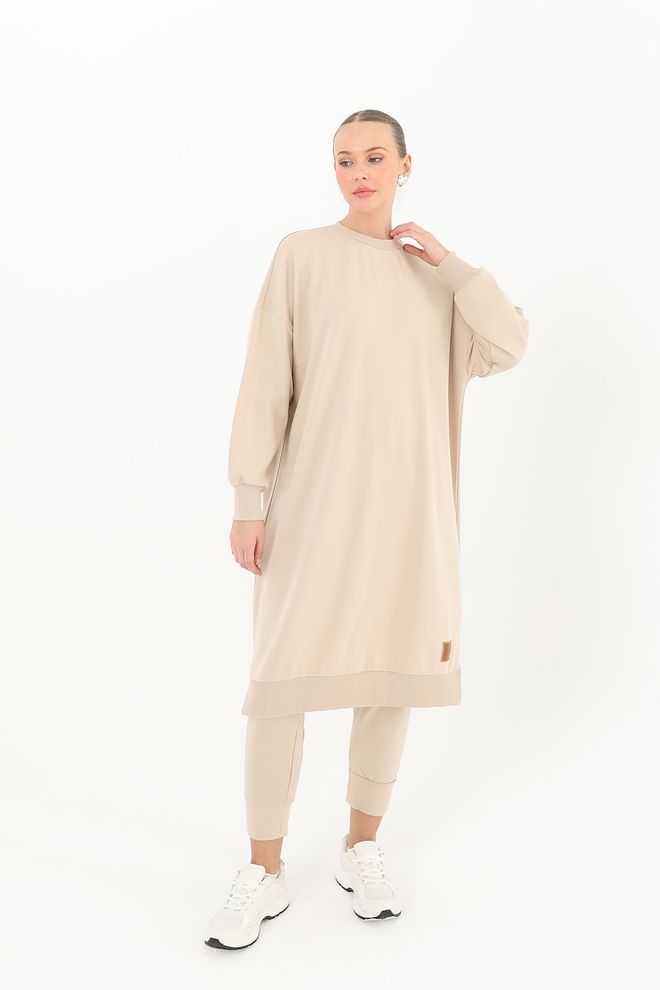 SOUL Tunika Damska Podstawowa Beżowa Hurtowa sprzedaż odzieży Casual