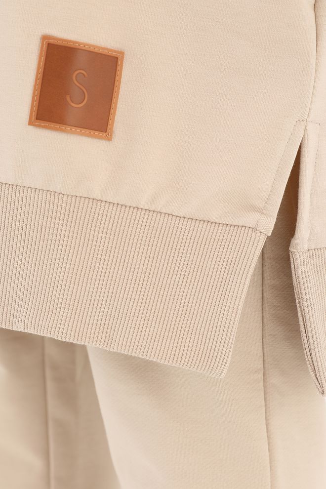 SOUL Túnica Básica Para Mujer Beige Ropa al por mayor Sin tela