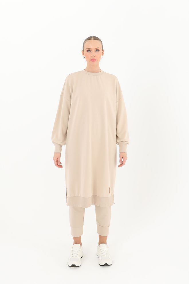 SOUL Túnica Básica Para Mujer Beige Ropa al por mayor Cumpleaños