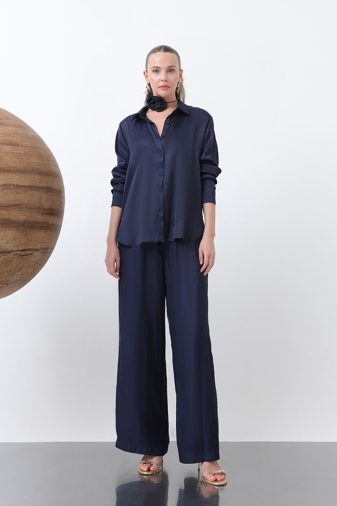 SOUL Women's Satin Shirt Wholesale Clothing Casual