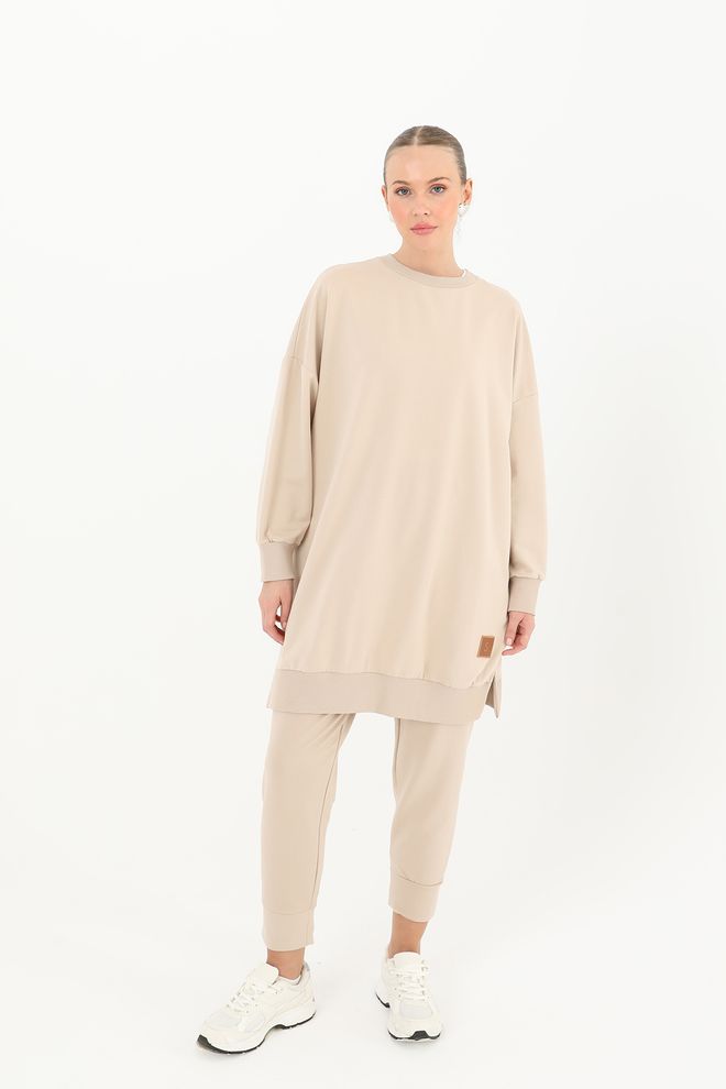 SOUL Women's Basic Tunic Beige Wholesale Clothing Casual