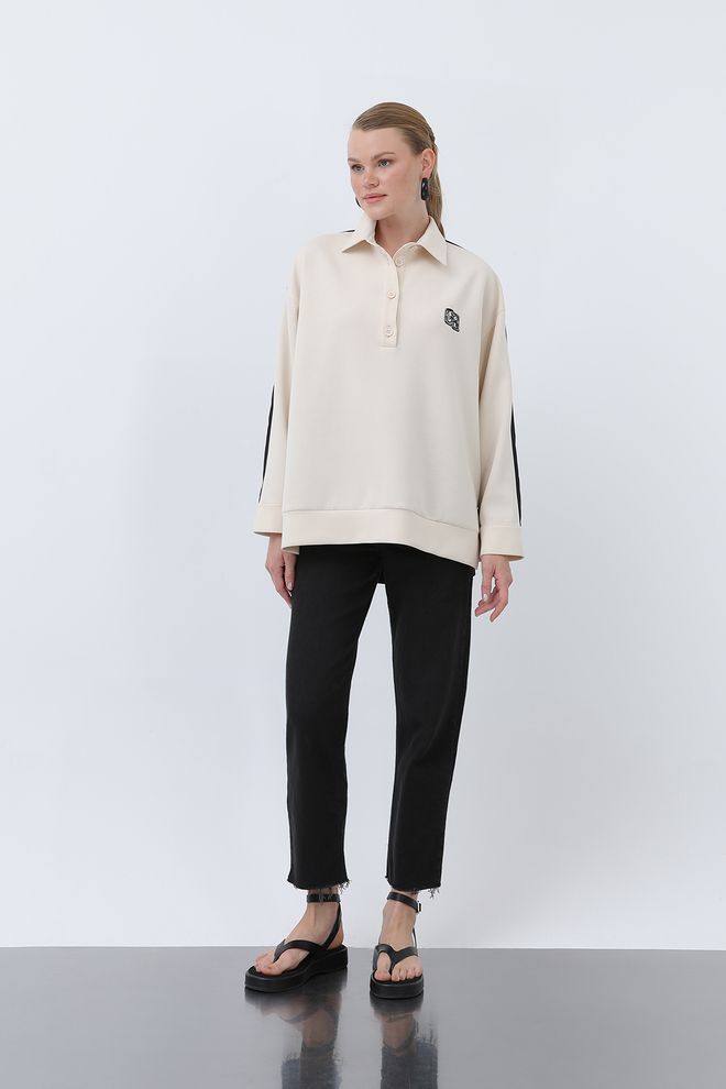 SOUL Women's Front Embroidery Back Parachute Shirt Wholesale Clothing Casual