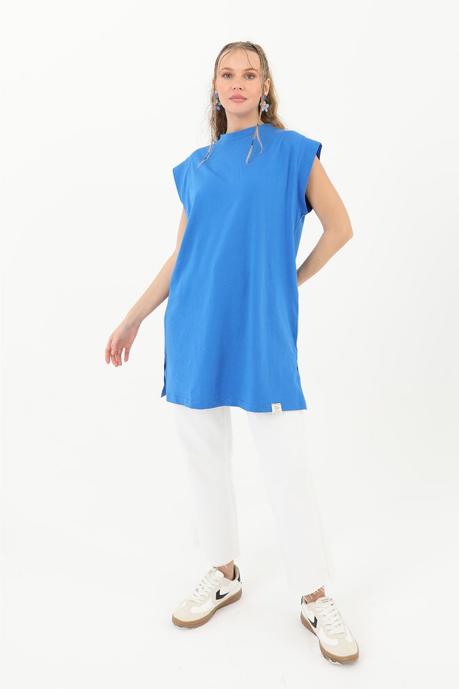 SOUL Kadın Basic Kolsuz T Shirt Toptan Giyim Bahar