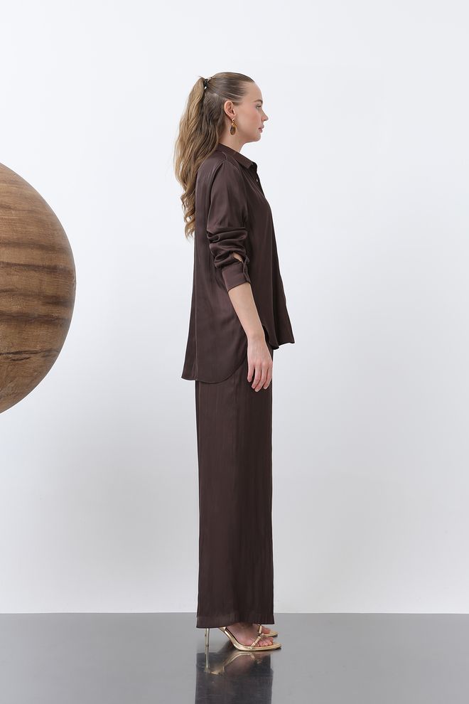 SOUL Women's Satin Shirt Wholesale Clothing Casual