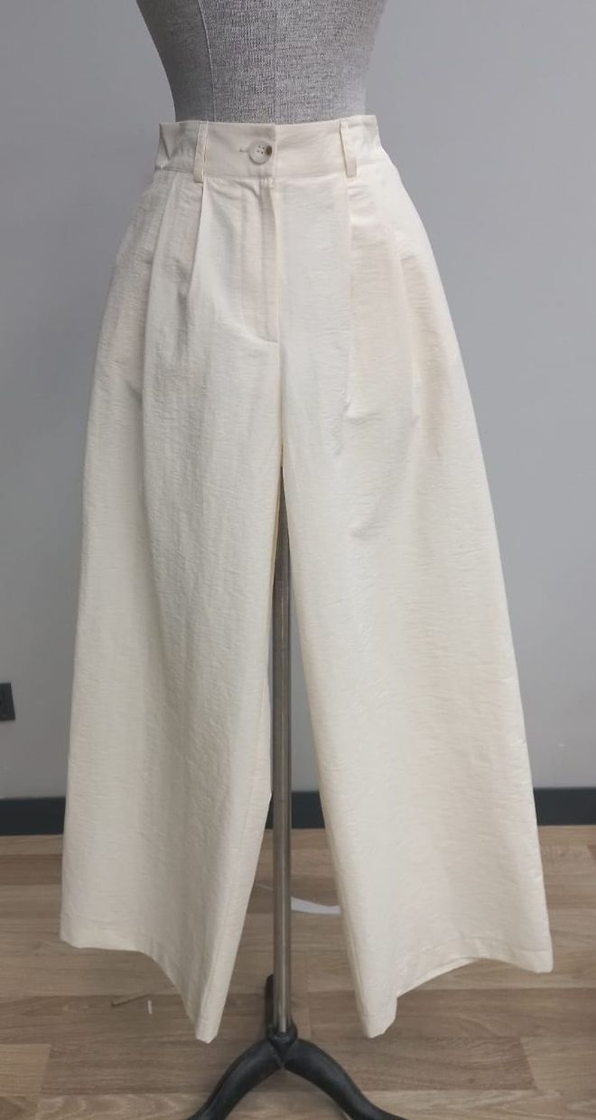SOUL White Elegant Wide Leg Culottes Pants Wholesale Clothing Casual