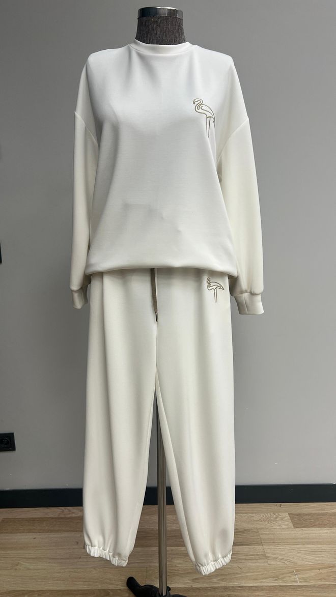 SOUL Αθλητική Φόρμα Εκρού Casual Αθλητικό Σετ Με Jogger Χονδρικό εμπόριο ενδυμάτων Απλό