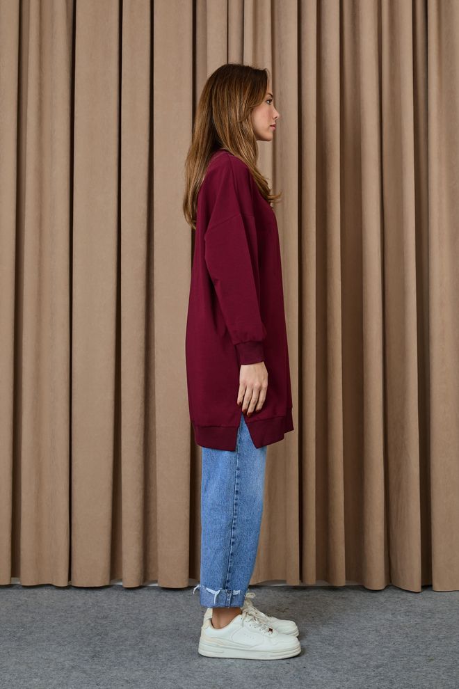 SOUL سترة أرجواني داكن غير رسمي محتشم ملابس بالجملة ربيع