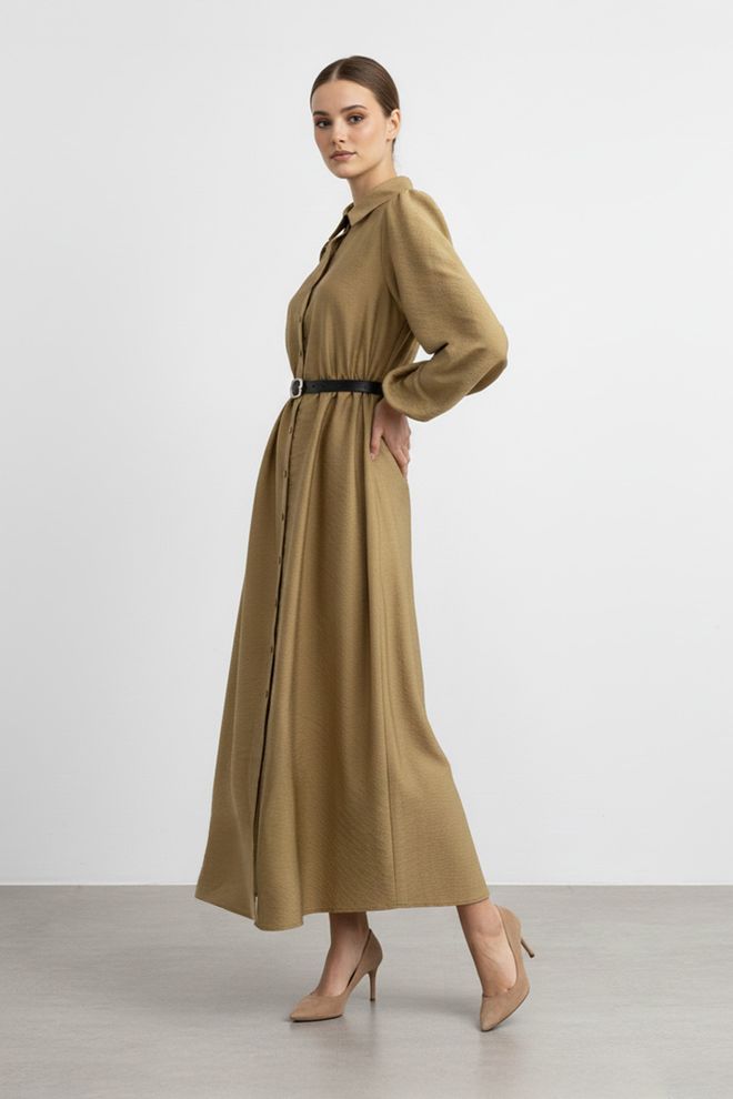 SOUL Какаво Елегантна Скромна Риза Рокля Дрехи на едро 1