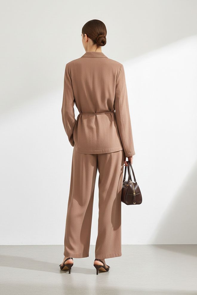 SOUL Brown Elegant Formal Casual Set Wholesale Clothing 1