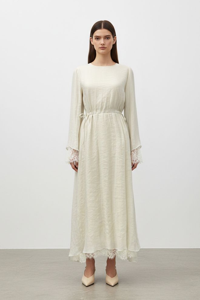 SOUL Rochie Bej Tip A Line Modestă Elegantă Îmbrăcăminte cu ridicata Cocktail