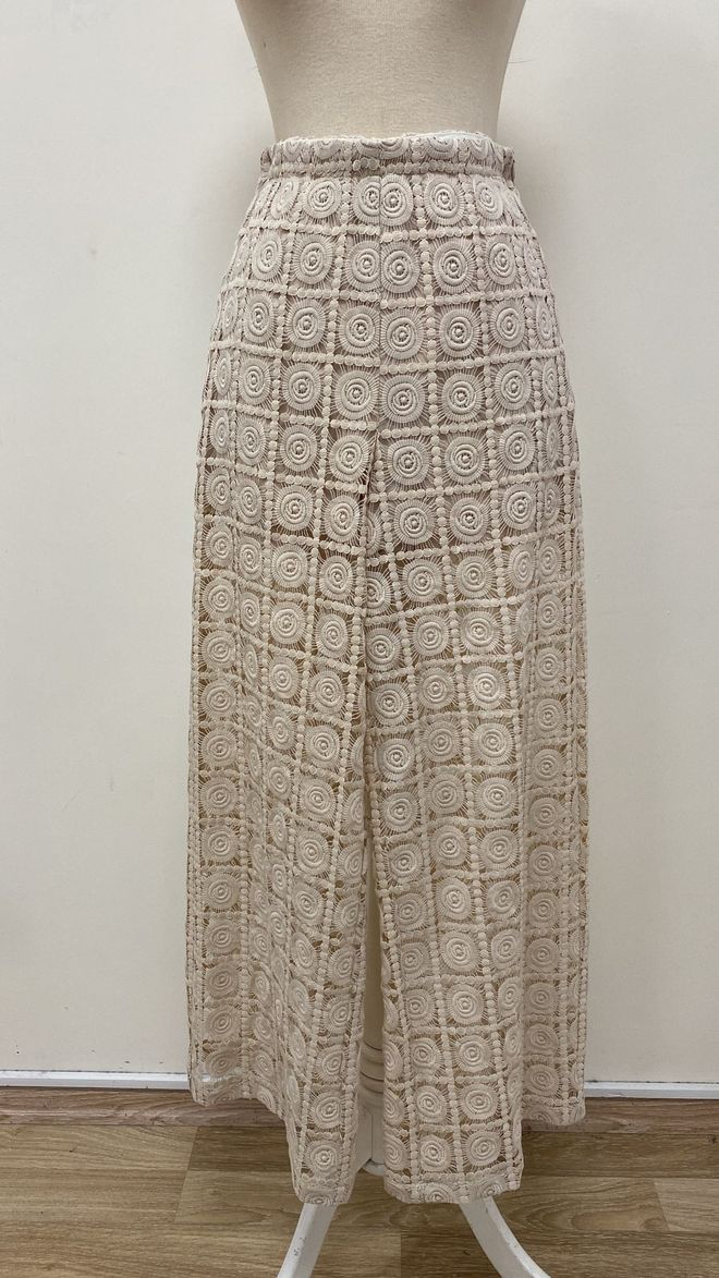 SOUL بنطال بُني أنيق عرقي بالازو ملابس بالجملة غير رسمي