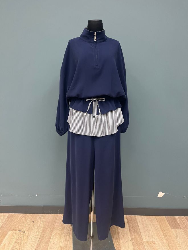 SOUL Navy Blue Elegant Modest Set Wholesale Clothing Modest