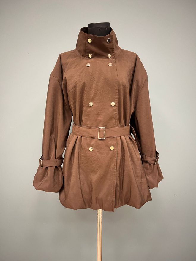 SOUL Hnedá Elegantná Dvojradová Bunda Veľkoobchod s oblečením Neformálny