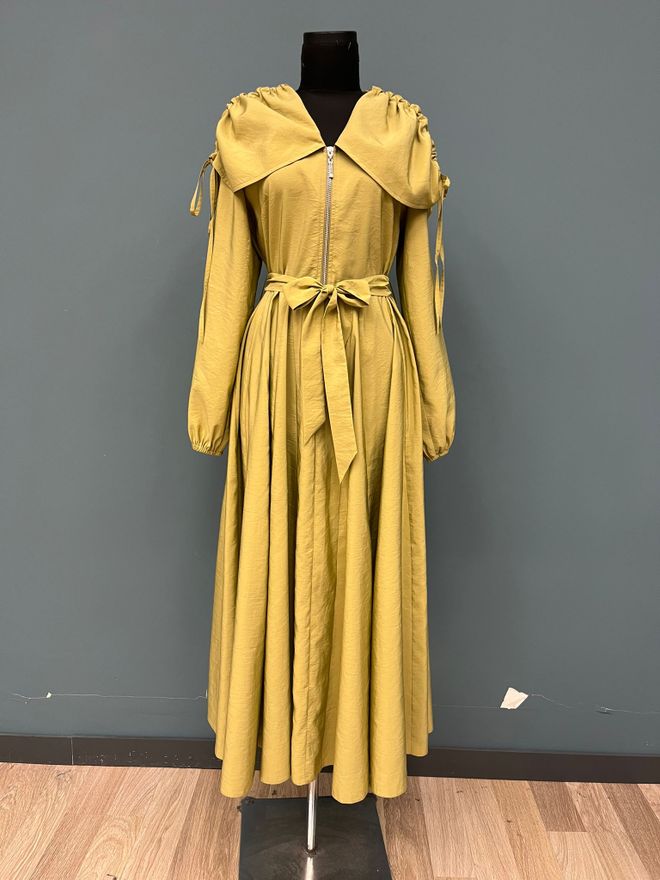 SOUL Rochie Galbenă Elegantă Petrecută Cu Decolteu În V Și Mâneci Lungi Îmbrăcăminte cu ridicata Conservator