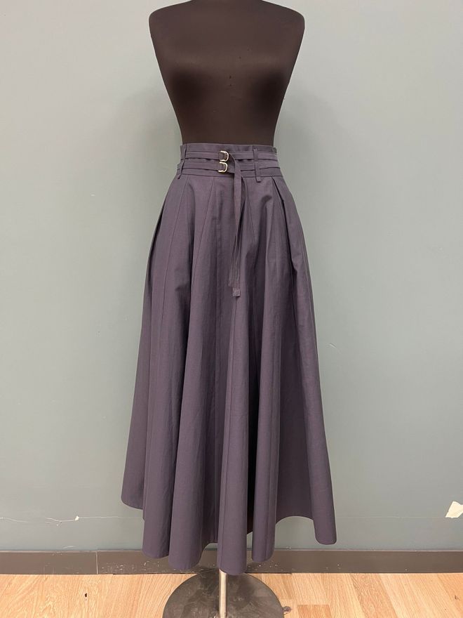 SOUL Греи Елегантна Сукња Миди Висок Струк Фларед Велепродаја одеће Неформалан