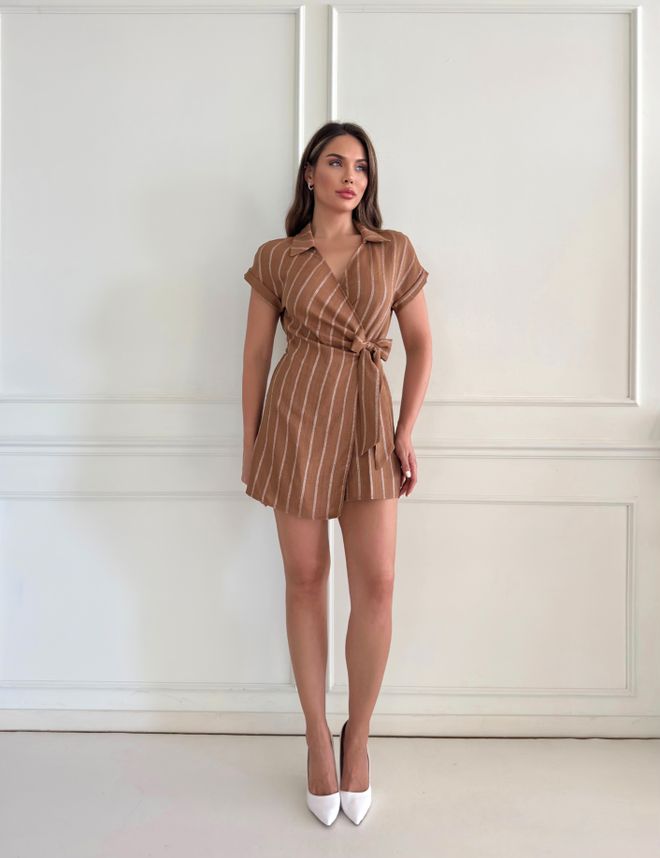 STEPS Mono De Lino A Rayas Ropa al por mayor Casual