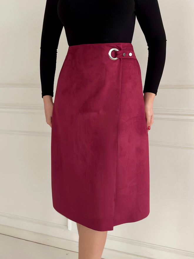 STEPS Suède Rok Met Oogjes Groothandel Kleding Elegant