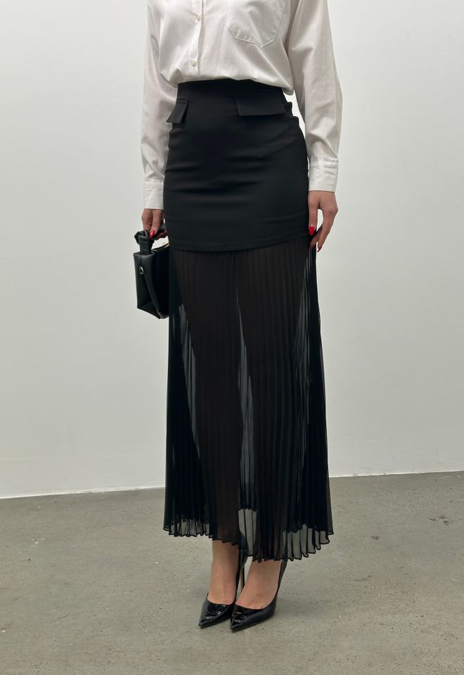 STEPS Rok In Dubbele Stof Groothandel Kleding Elegant